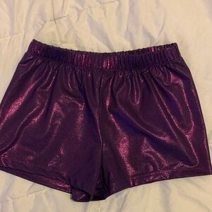 Shiny Purple Shorts